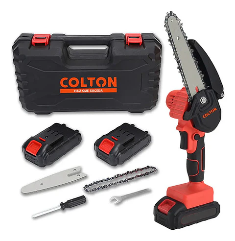 Sierra Eléctrica Multifuncional Colton Portatil 6 Pulgadas + 2 Baterías Recargables Negro 50 Hz/60 Hz