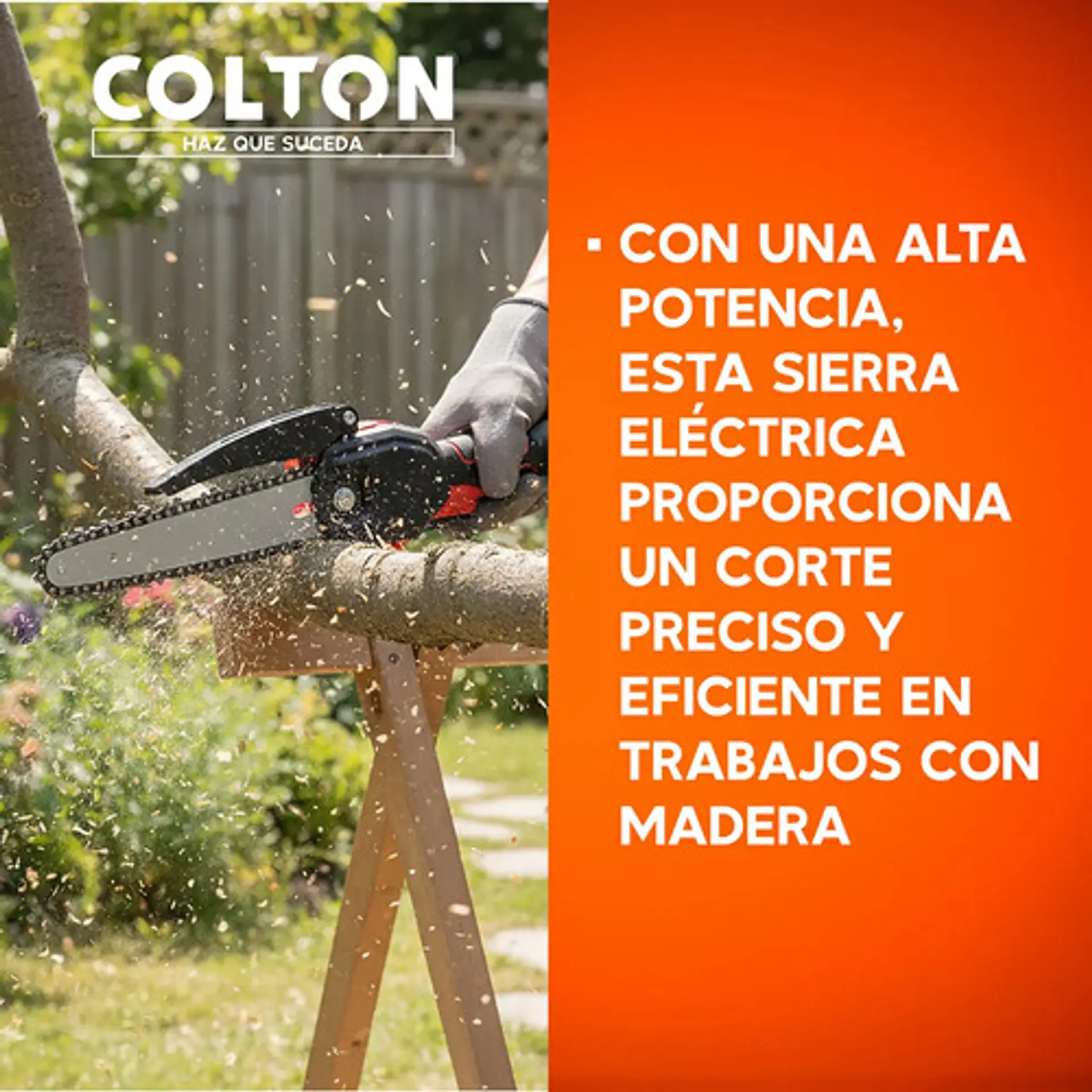 Sierra Eléctrica Multifuncional Colton Portatil 6 Pulgadas + 2 Baterías Recargables Negro 50 Hz/60 Hz 5