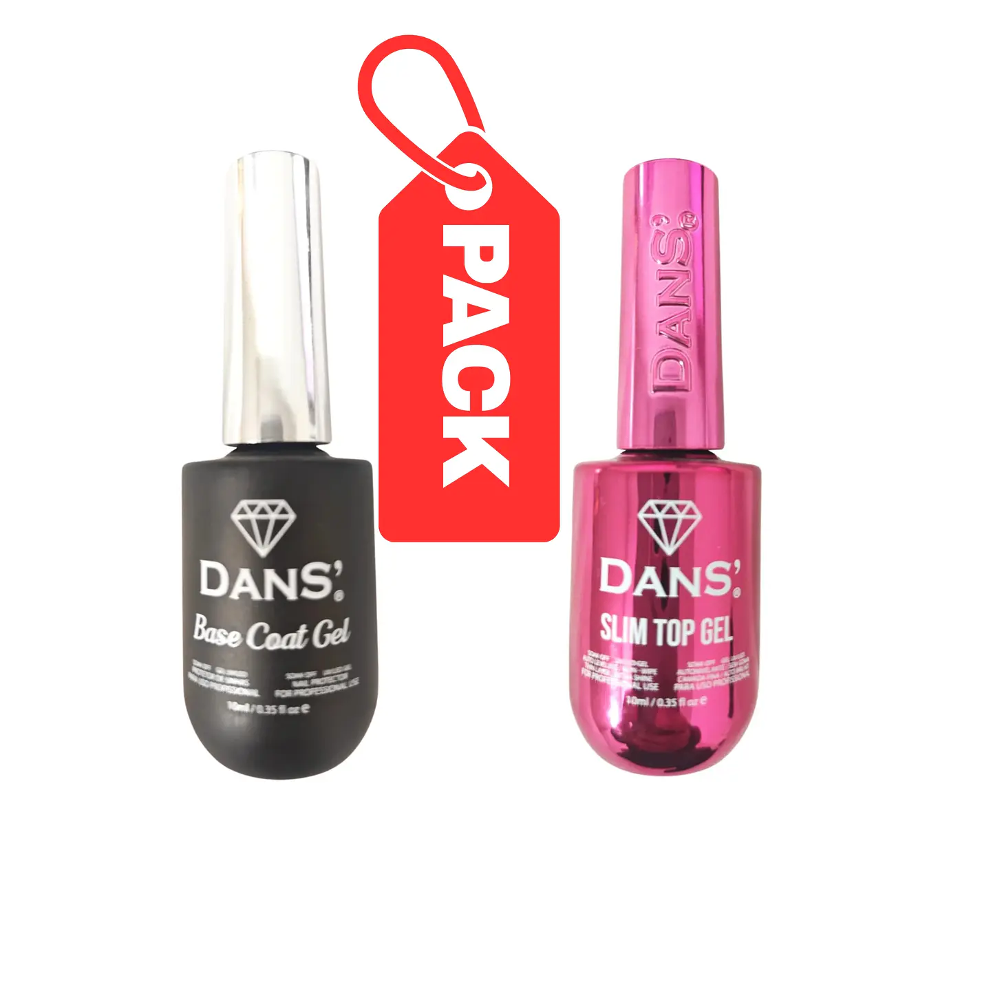 Base Rubber Clear 10ml + Slim Top 10ml 1