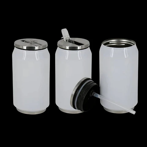 Botella tipo lata blanca