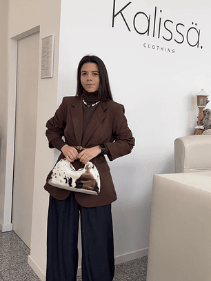 Blazer Castanho oversized 