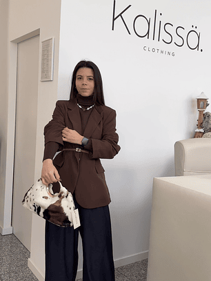 Blazer Castanho oversized 