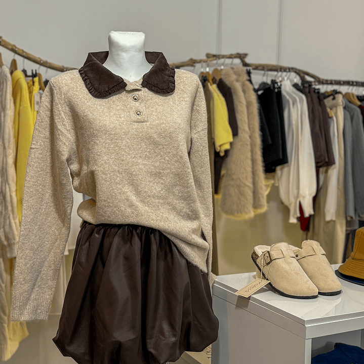 POLO COM GOLA DE BOMBAZINA 4