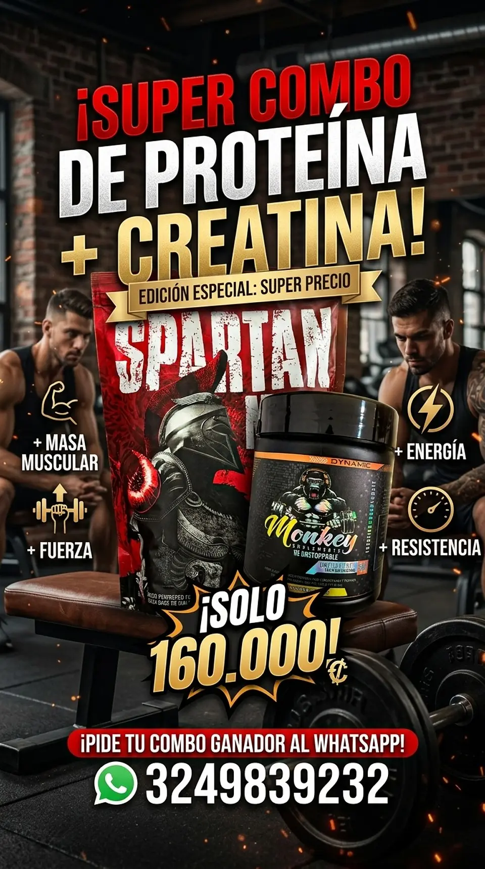 Spartan mass 3 lb promoción  1