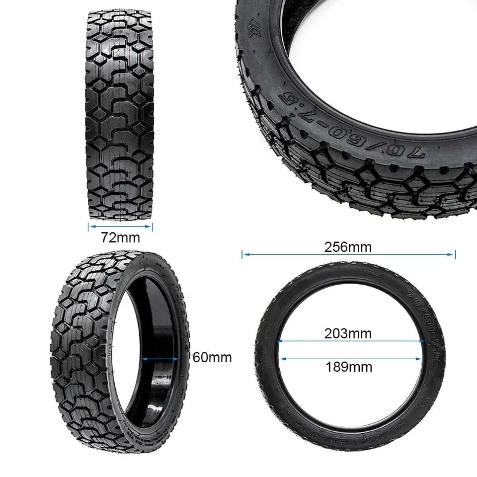 Pneu tubeless 70/60-7,5 EWHEEL Rhinotrack avec gel 5