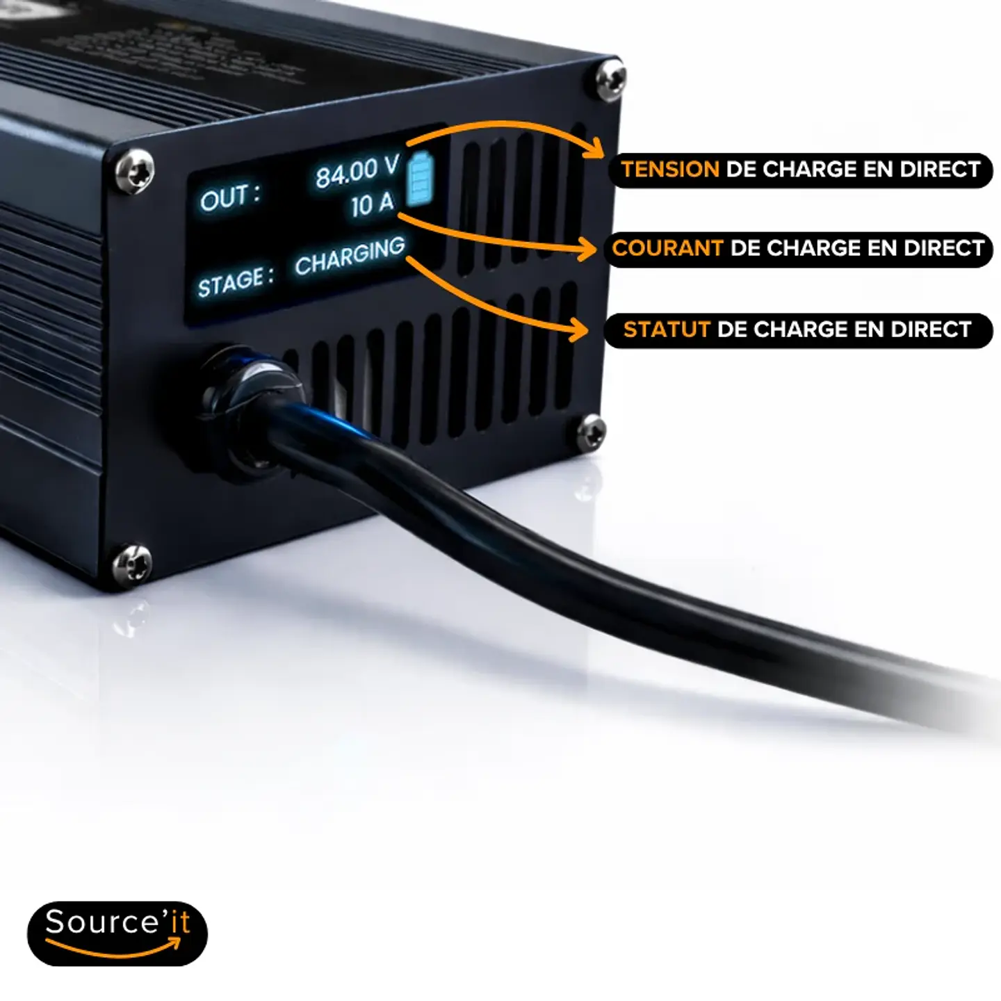 Chargeur Ultra Rapide Dualtron Thunder 2 72V-84V 10A LP16 5