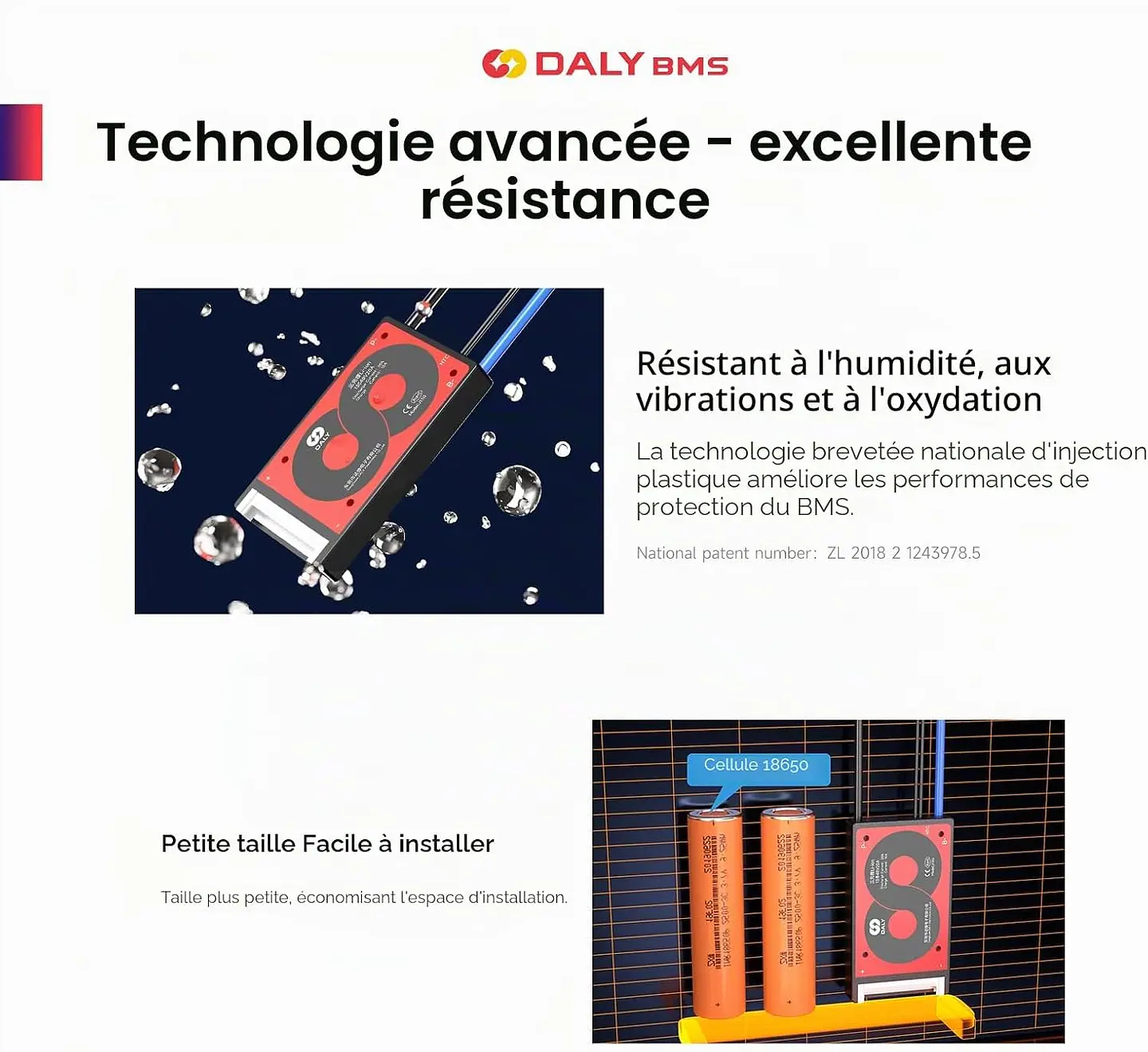 BMS 10S 36V 20A [DALY] Nouvelle generation 7