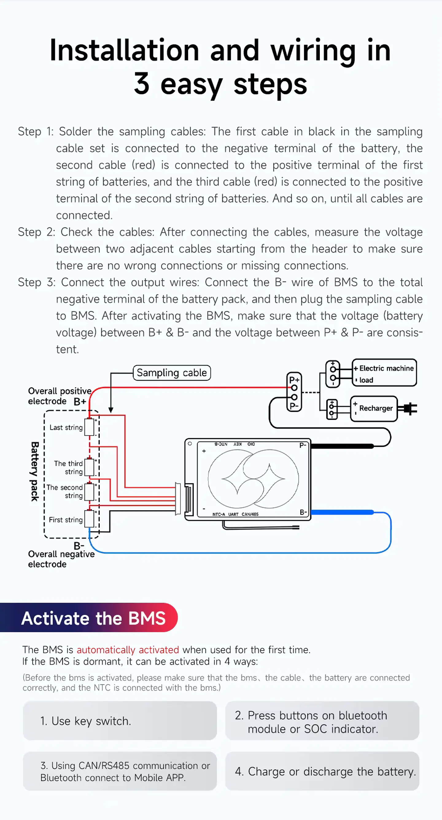 BMS 16S 60V 40A [DALY] Nouvelle generation 5