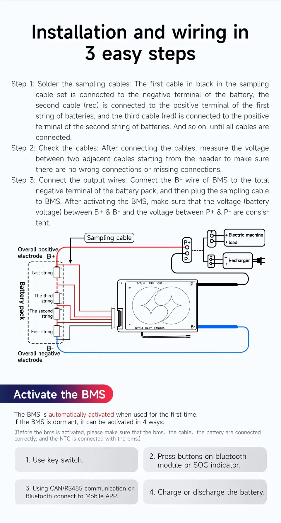 BMS 16S 60V 40A [DALY] Nouvelle generation 5