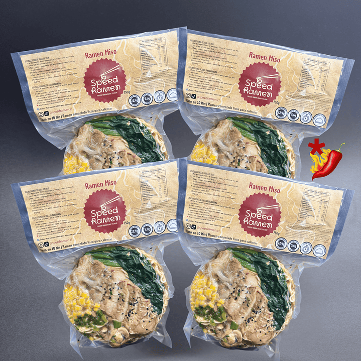 Pack Speed Ramen Miso Cerdo🥩 (4) 1
