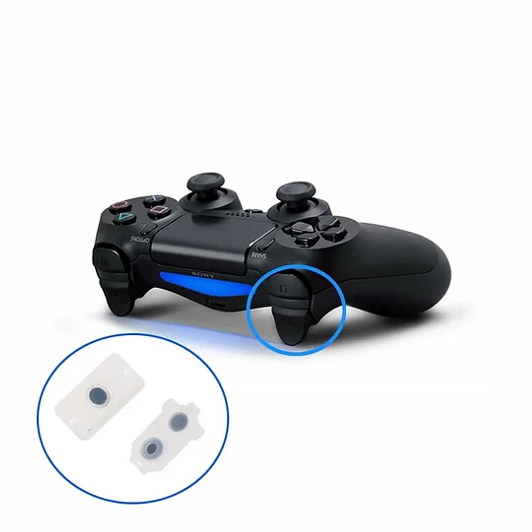 Cambio Goma Gatillos R1/R2 o L1/L2 Joistick PS4  1