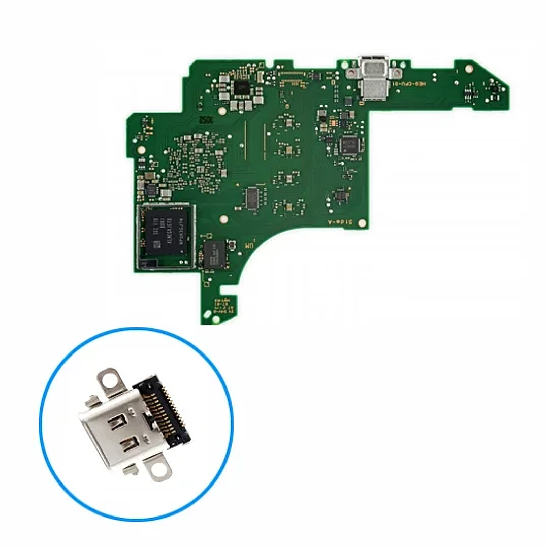 Cambio Conector Carga Nintendo Switch OLED 1