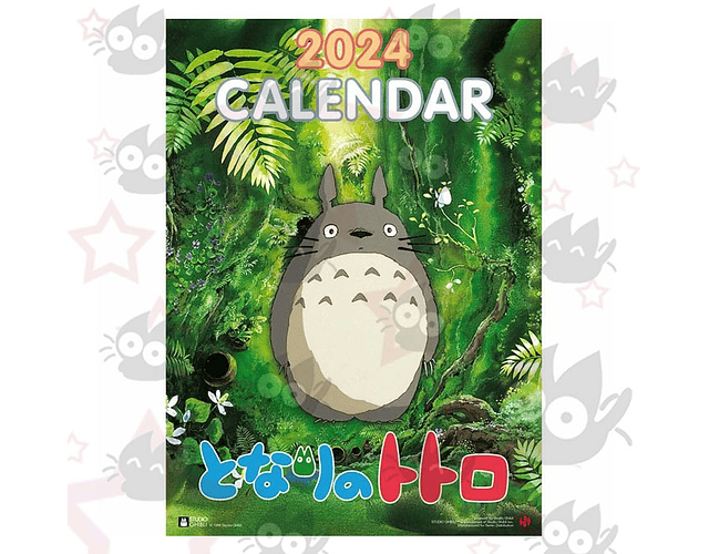 Calendario de Pared 2024 Totoro
