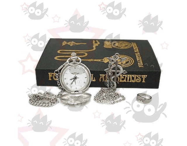 Fullmetal Alchemist - Set Reloj, collar y anillo