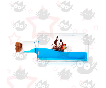 Barco Flotante de One Piece en Botella: Thousand Sunny