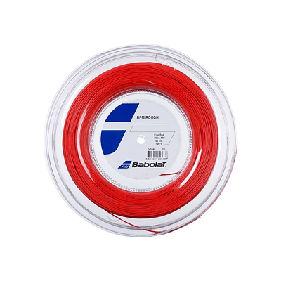 Cuerda Tenis Babolat RPM Rough Rollo 200mt  - rojo fluorescente