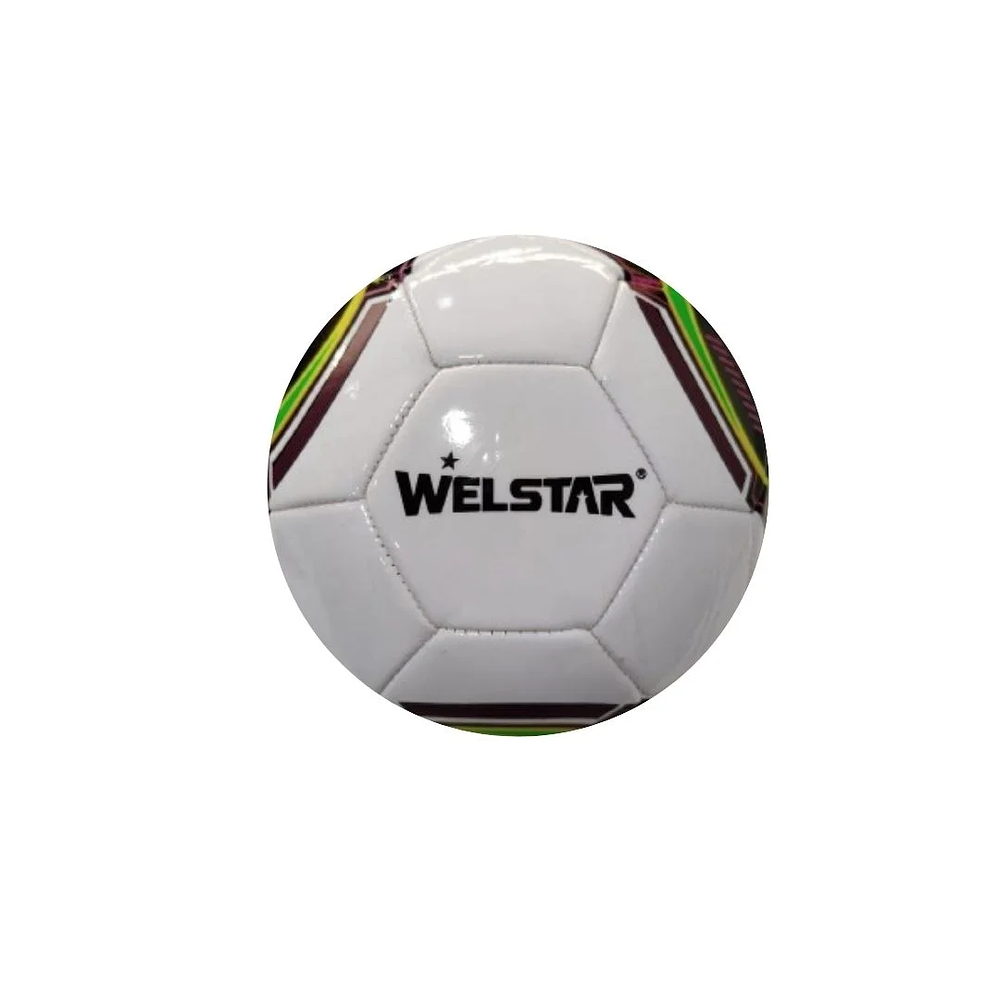 Balón Futbol Welstar Blanco Diseños Varios N°5