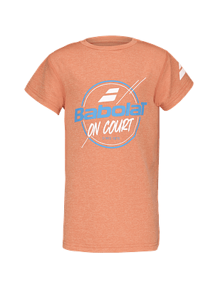 Polera Babolat Exercise Niño color Naranja