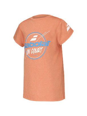 Polera Babolat Exercise Niño color Naranja