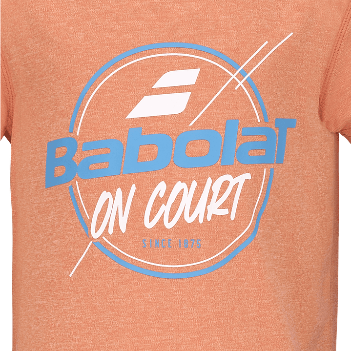 Polera Babolat Exercise Niño color Naranja 4