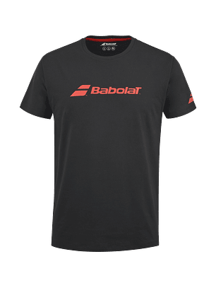 Polera Babolat Excercise TEE Hombre Negra- COPIAR