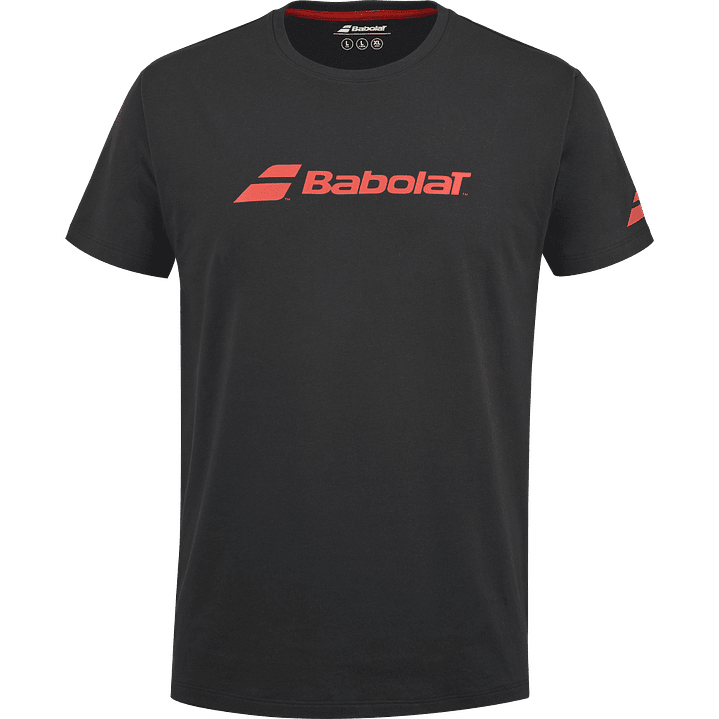 Polera Babolat Excercise TEE Hombre Negra- COPIAR 1