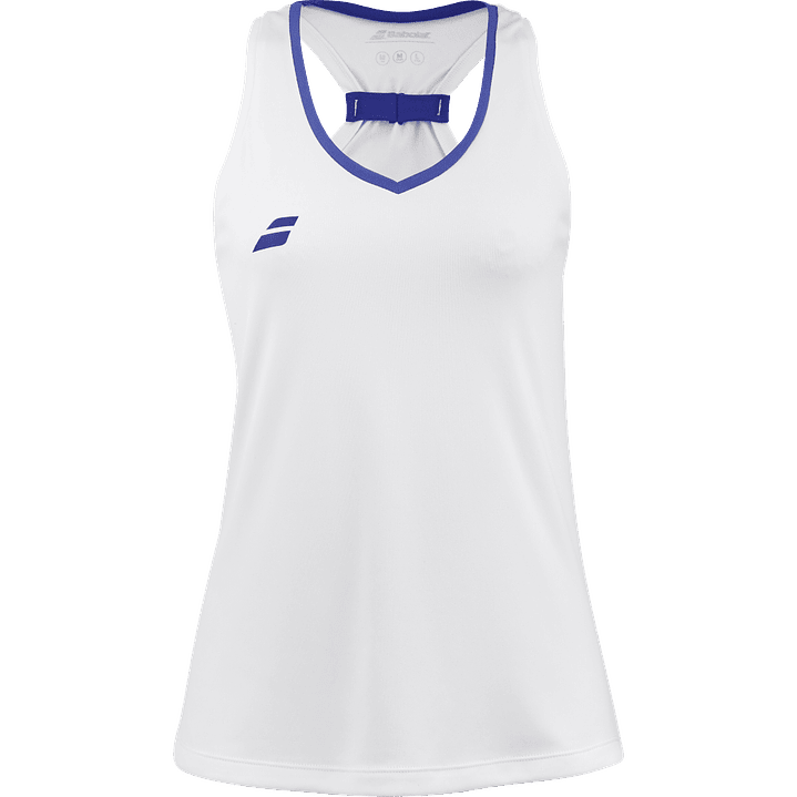 Polera Babolat Play Tank Top Mujer color blanco 1