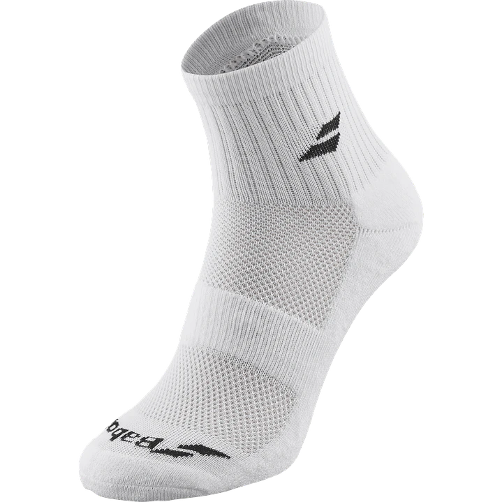 CALCETAS BABOLAT QUARTER PACK DE 3 BLANCO 1