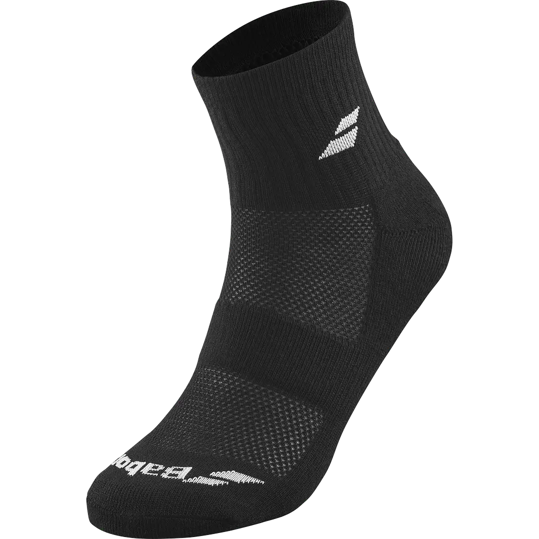 CALCETAS BABOLAT QUARTER PACK DE 3 BLANCO 2