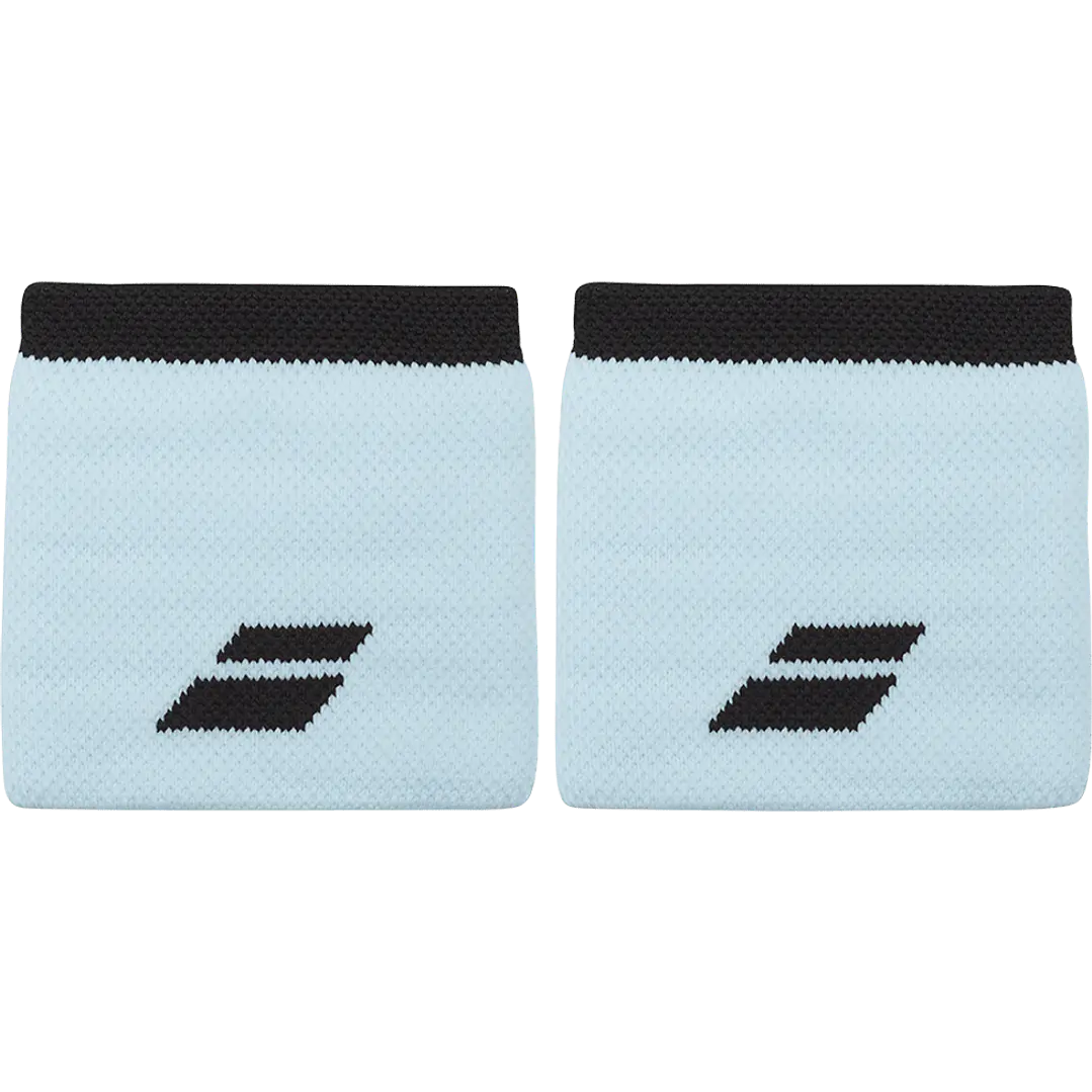 Muñequera Babolat logo Wristband Azul claro 1