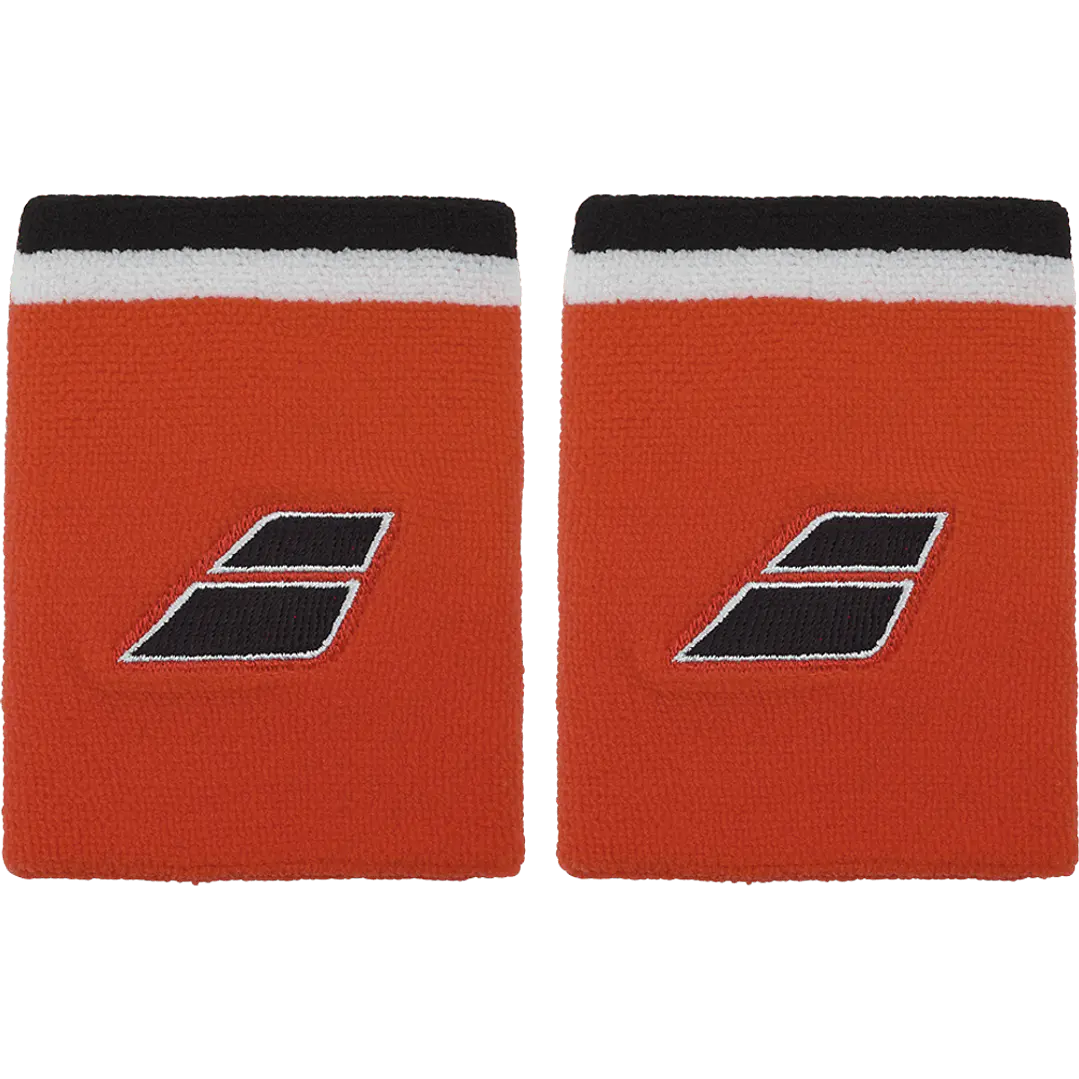 Muñequera Babolat Terry Jumbo rojo y blanco 3