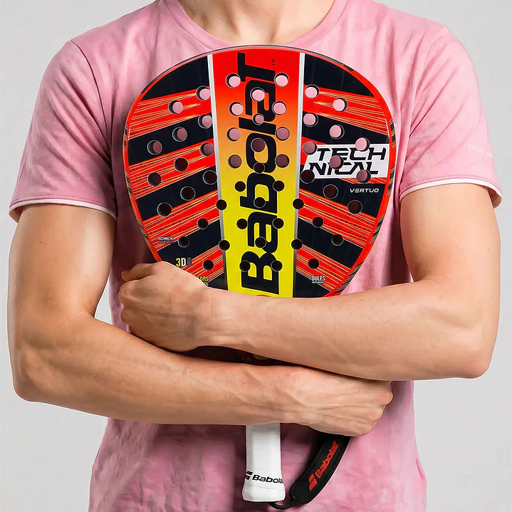 PRIME PALA DE PADEL BABOLAT TECHNICAL VERTUO ROJO-AMARILLO 1