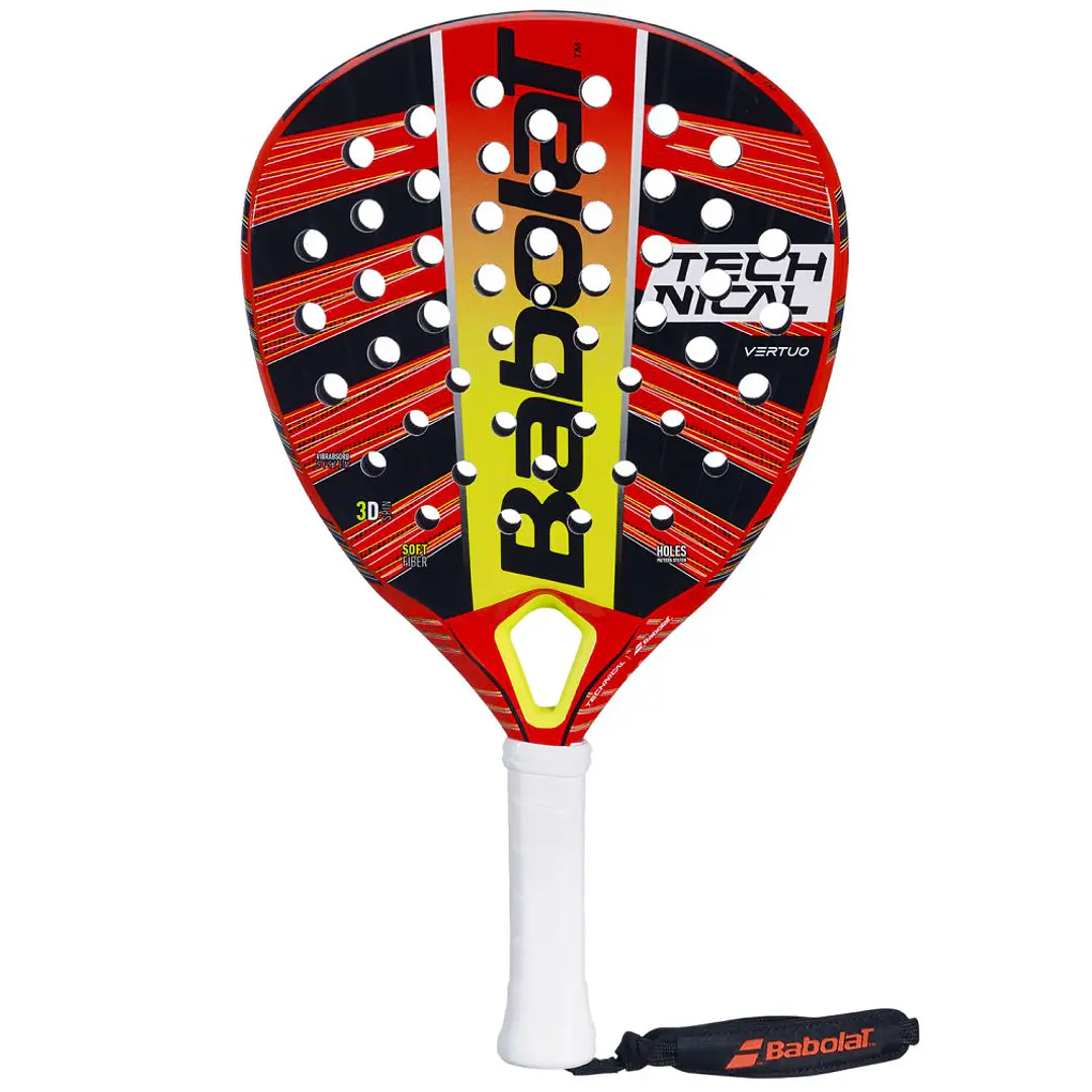 PRIME PALA DE PADEL BABOLAT TECHNICAL VERTUO ROJO-AMARILLO 2