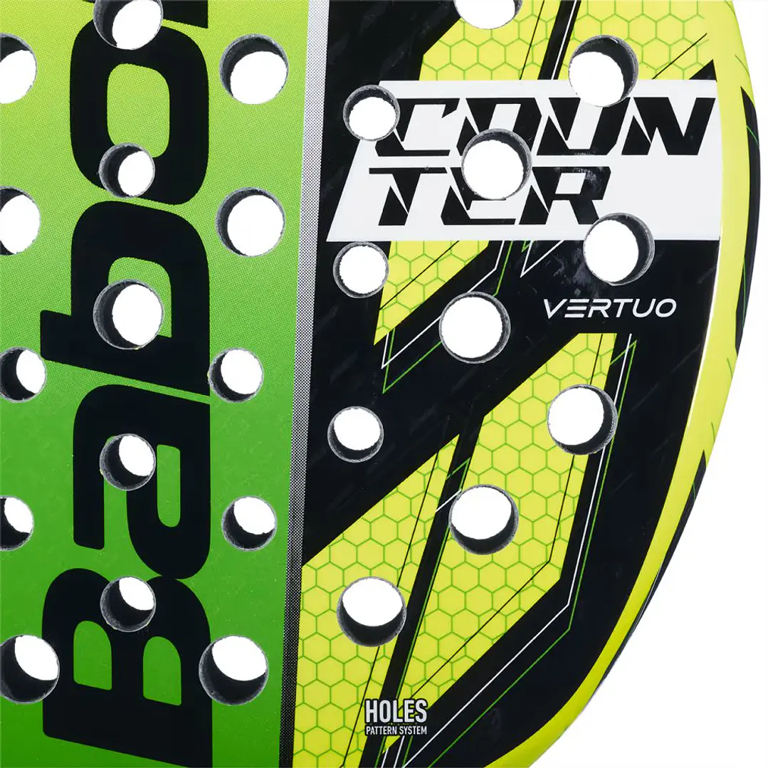 PRIME PALA DE PADEL BABOLAT COUNTER VERTUO AMARILLO-VERDE 5