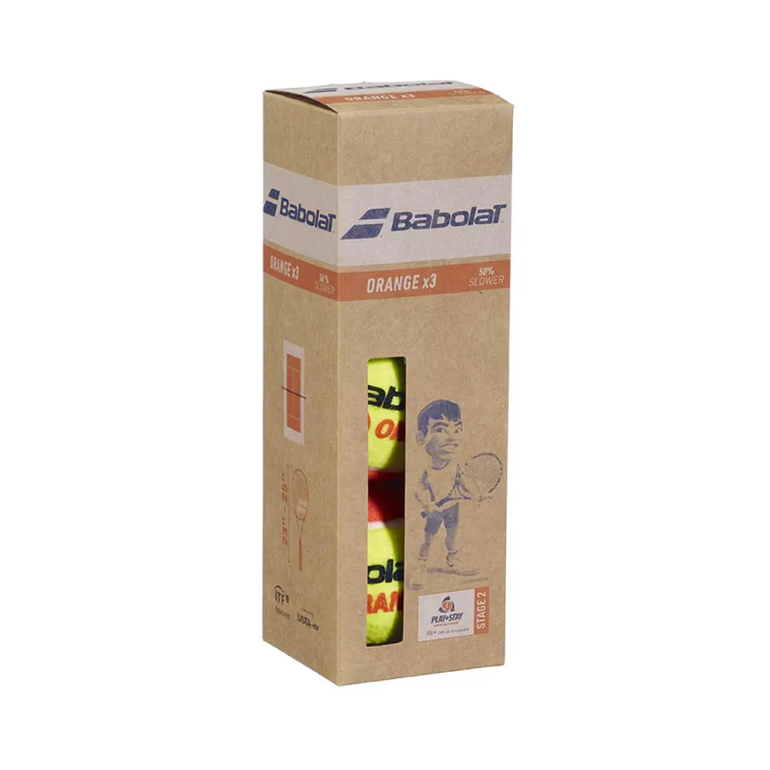 TOP SALE 2 CAJAS PELOTAS TENIS BABOLAT ORANGE - 3 UNIDADES POR CAJA 3