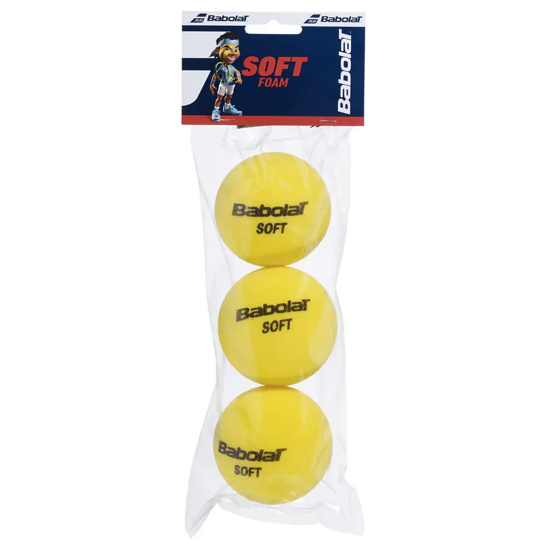 TOP SALE 2 ESTUCHES PELOTAS TENIS BABOLAT SOFT FOAM - 3 UNIDADES POR ESTUCHE 2