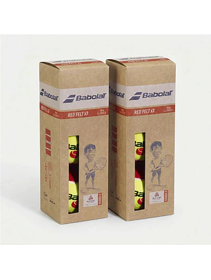 TOP SALE 2 CAJAS PELOTAS TENIS BABOLAT RED FELT - 3 UNIDADES POR CAJA