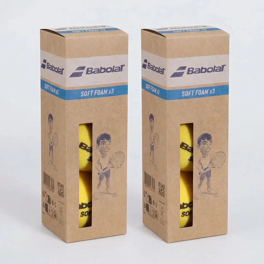TOP SALE 2 CAJA PELOTAS TENIS BABOLAT SOFT FOAM - 3 UNIDADES POR CAJA 1