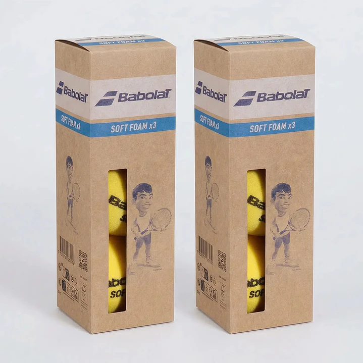 TOP SALE 2 CAJA PELOTAS TENIS BABOLAT SOFT FOAM - 3 UNIDADES POR CAJA 1