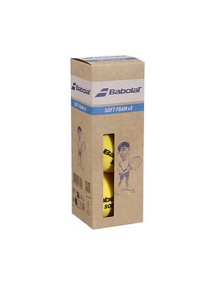 TOP SALE 2 CAJA PELOTAS TENIS BABOLAT SOFT FOAM - 3 UNIDADES POR CAJA