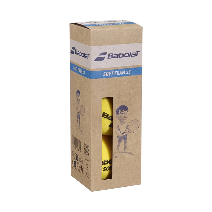 TOP SALE 2 CAJA PELOTAS TENIS BABOLAT SOFT FOAM - 3 UNIDADES POR CAJA 2