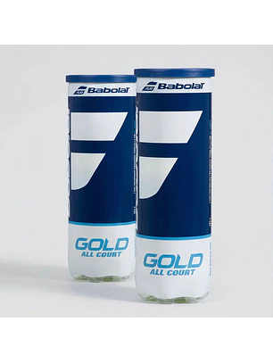 TOP SALE 2 TARROS PELOTAS TENIS BABOLAT GOLD ALL COURT - 3 UNIDADES POR TARRO