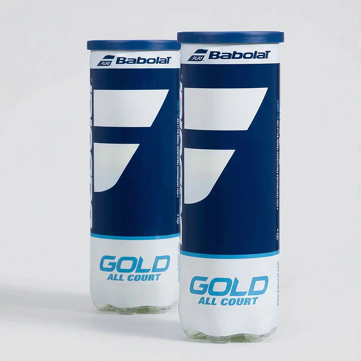 TOP SALE 2 TARROS PELOTAS TENIS BABOLAT GOLD ALL COURT - 4 UNIDADES POR TARRO 1