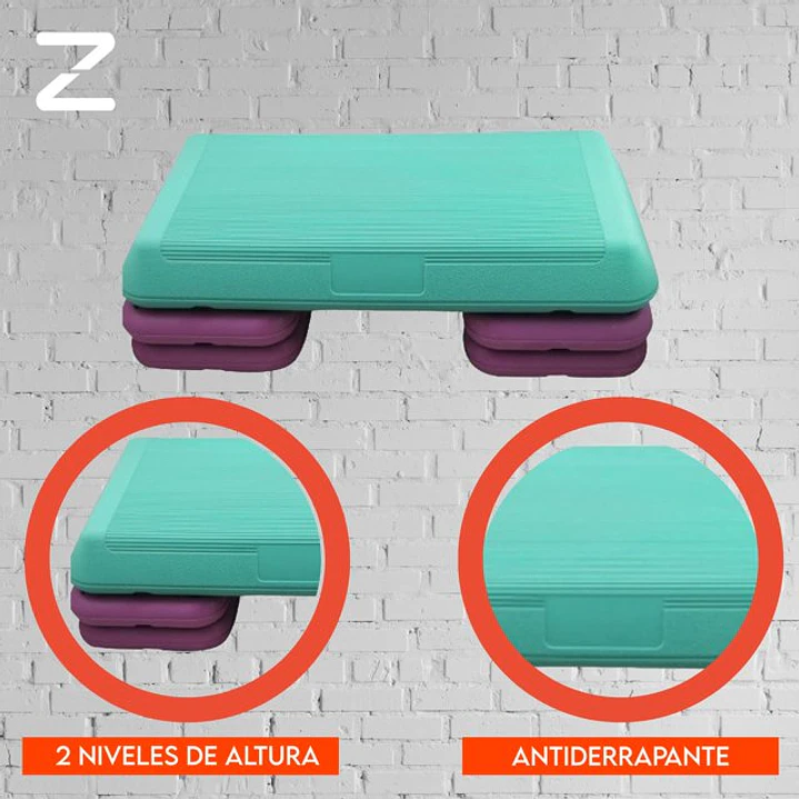 Step Banco Aerobics Fitness Para Ejercicio Pro Gym 1 nivel 3