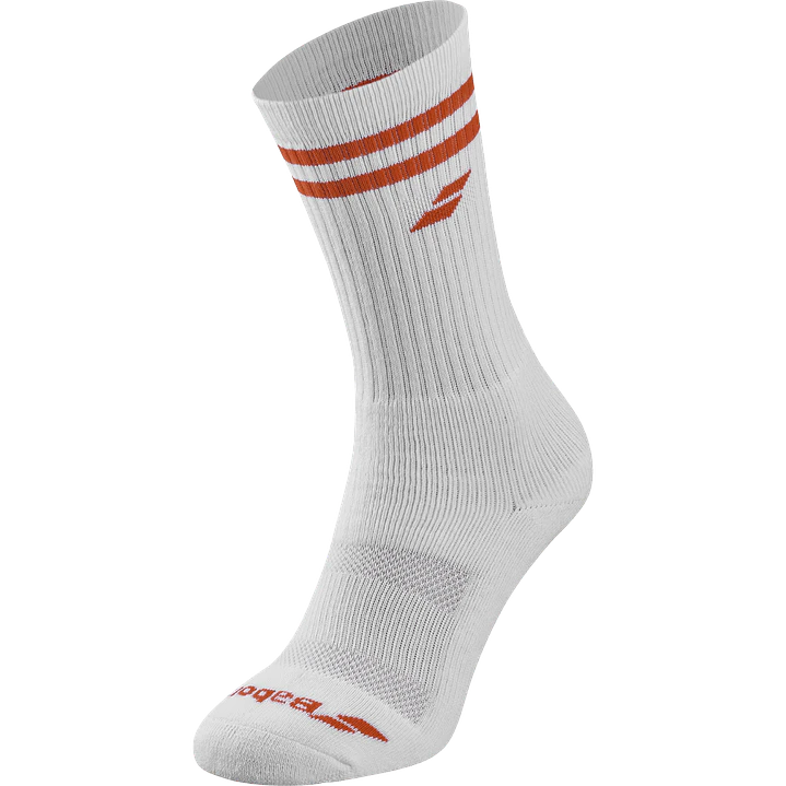 Calcetas Babolat Team Single Socks Blanco/Rojo 1