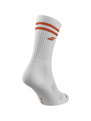 Calcetas Babolat Team Single Socks Blanco/Rojo