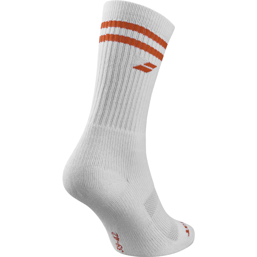 Calcetas Babolat Team Single Socks Blanco/Rojo 2