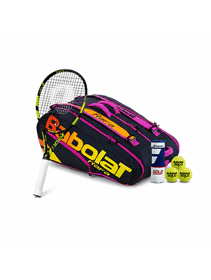 Pack Tenis (Raqueta, Bolso, Pelotas)
