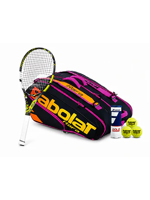 Pack Tenis (Raqueta, Bolso, Pelotas)