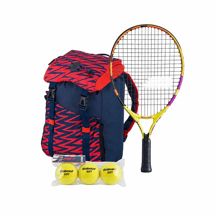 Pack Tenis Junior (Raqueta, Mochila y Pelotas) 1